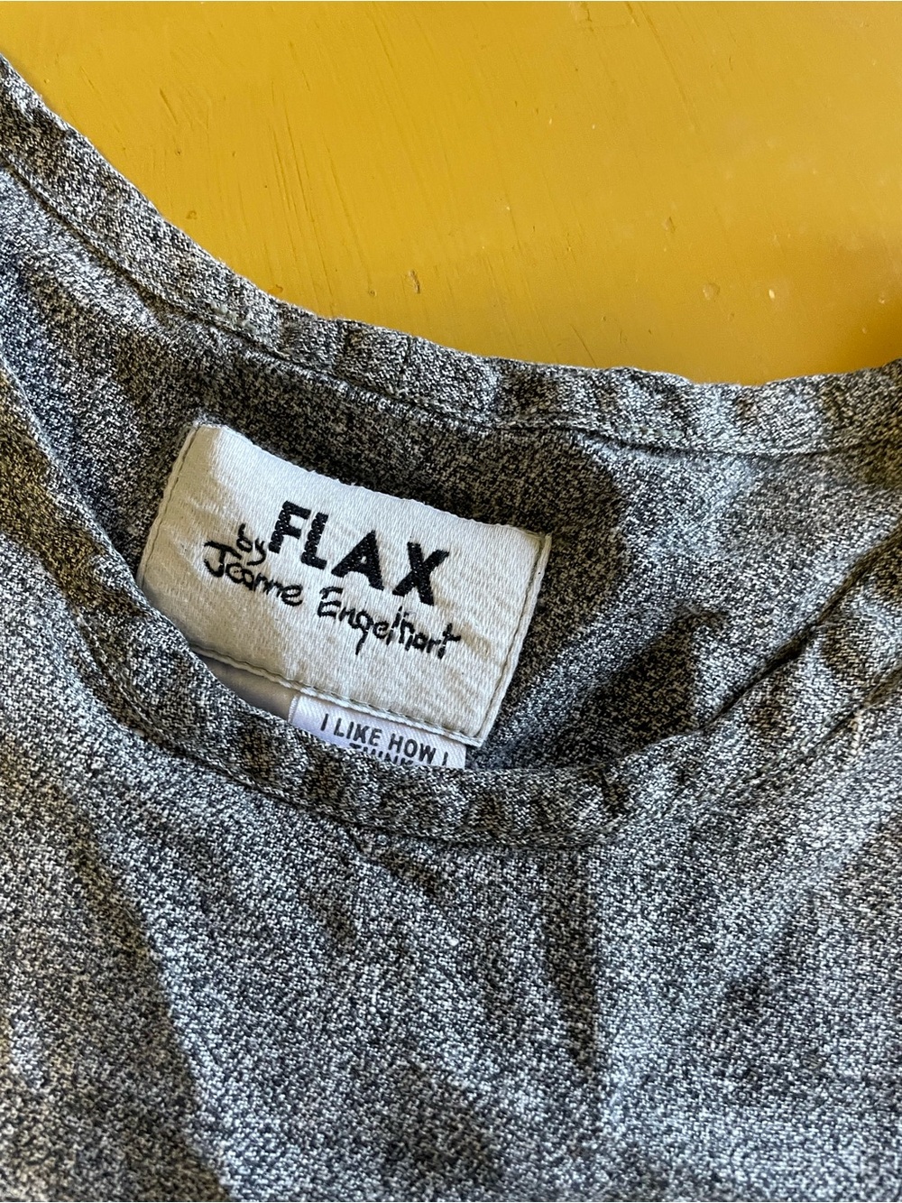 Flax Vintage Linen Woven Long Sleeve Tunic